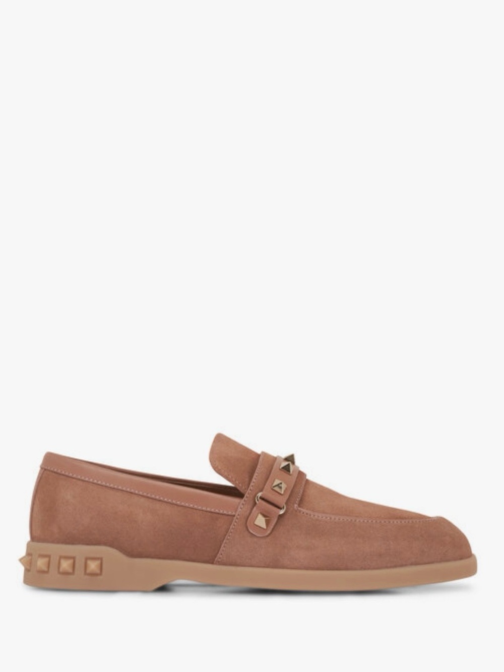 Valentino Leisure Flows Rockstud Suede & Leather Loafer SZ: - Picture 4 of 11